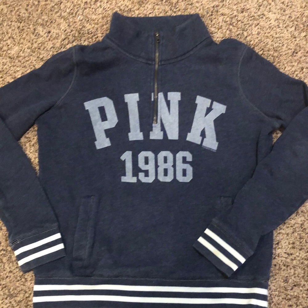 VS PINK quarter zip NEVER WORN